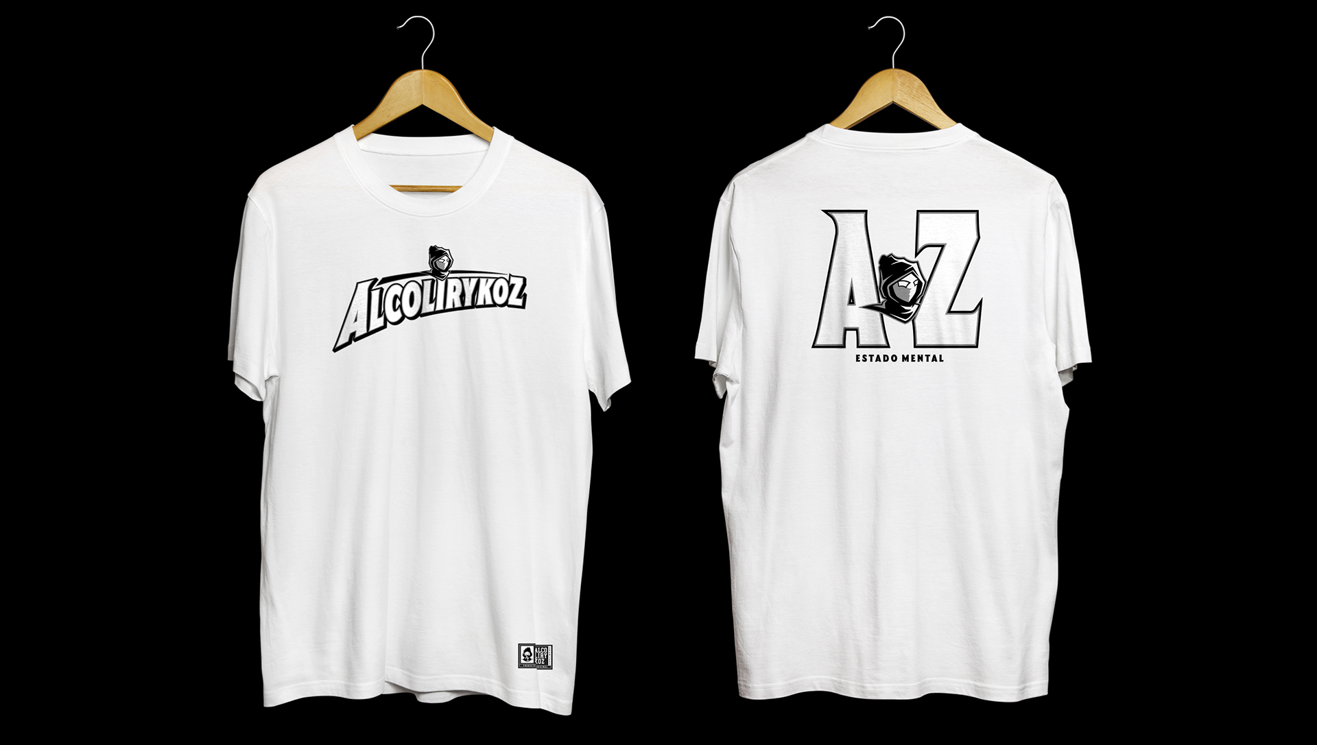Camiseta AlcolirykoZ Blanca negro