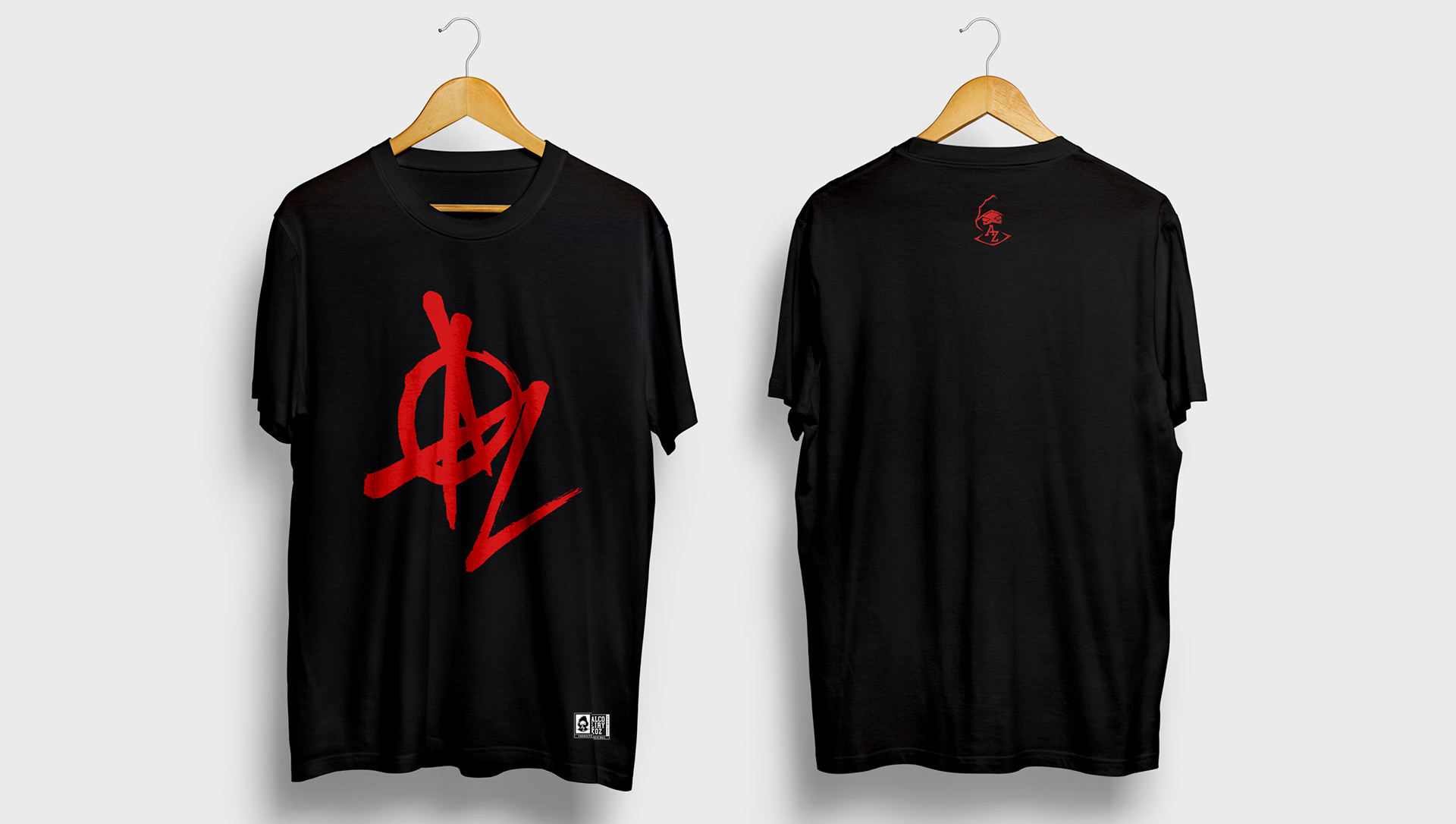 Camiseta Anarcolirykoz Negra Rojo